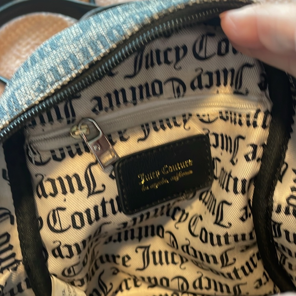 Juicy Couture Black and Gray Logo Backpack - Picture 12 of 16
